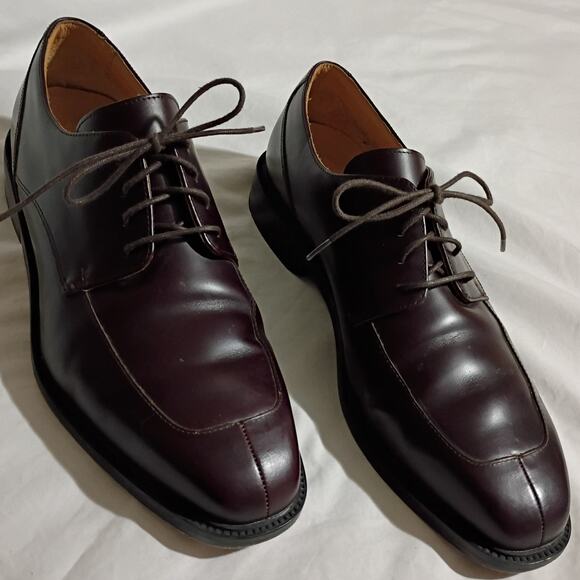 ROCKPORT Men's 9.5 W Leather Lace-Up Dress Shoes Chestnut Brown - Picture 3 of 10